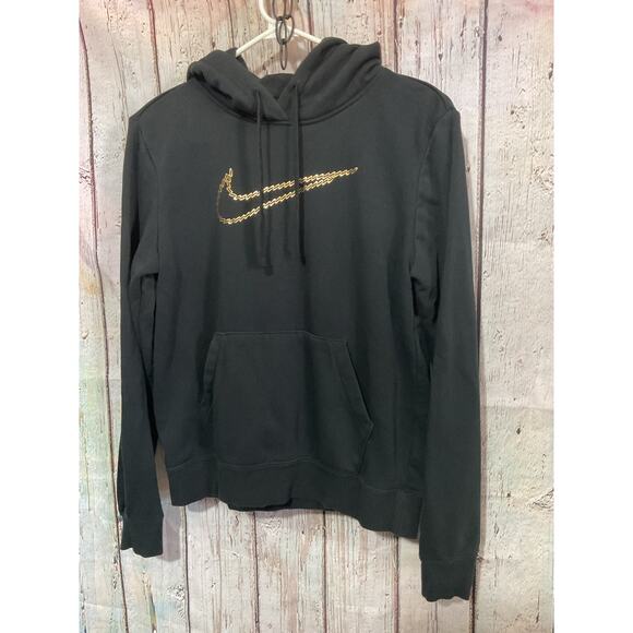 NEW Nike Hoodie Size XS Gold Metallic Swoosh - Picture 9 of 11